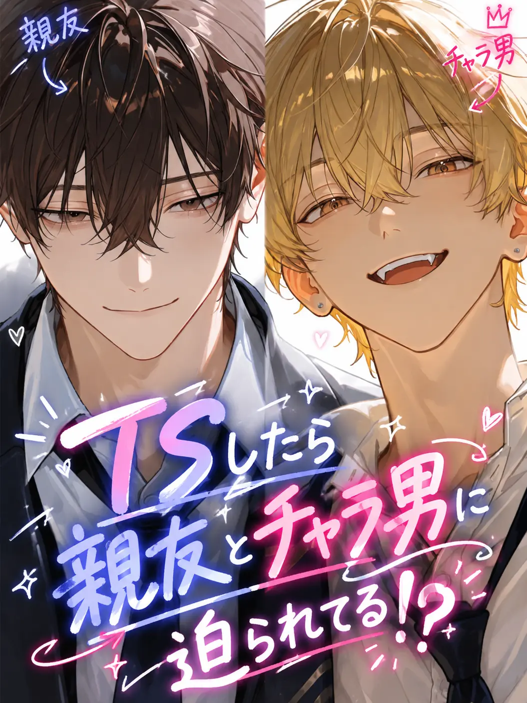 CandidSnake8471의 TSしたら親友とチャラ男に迫られてる！？