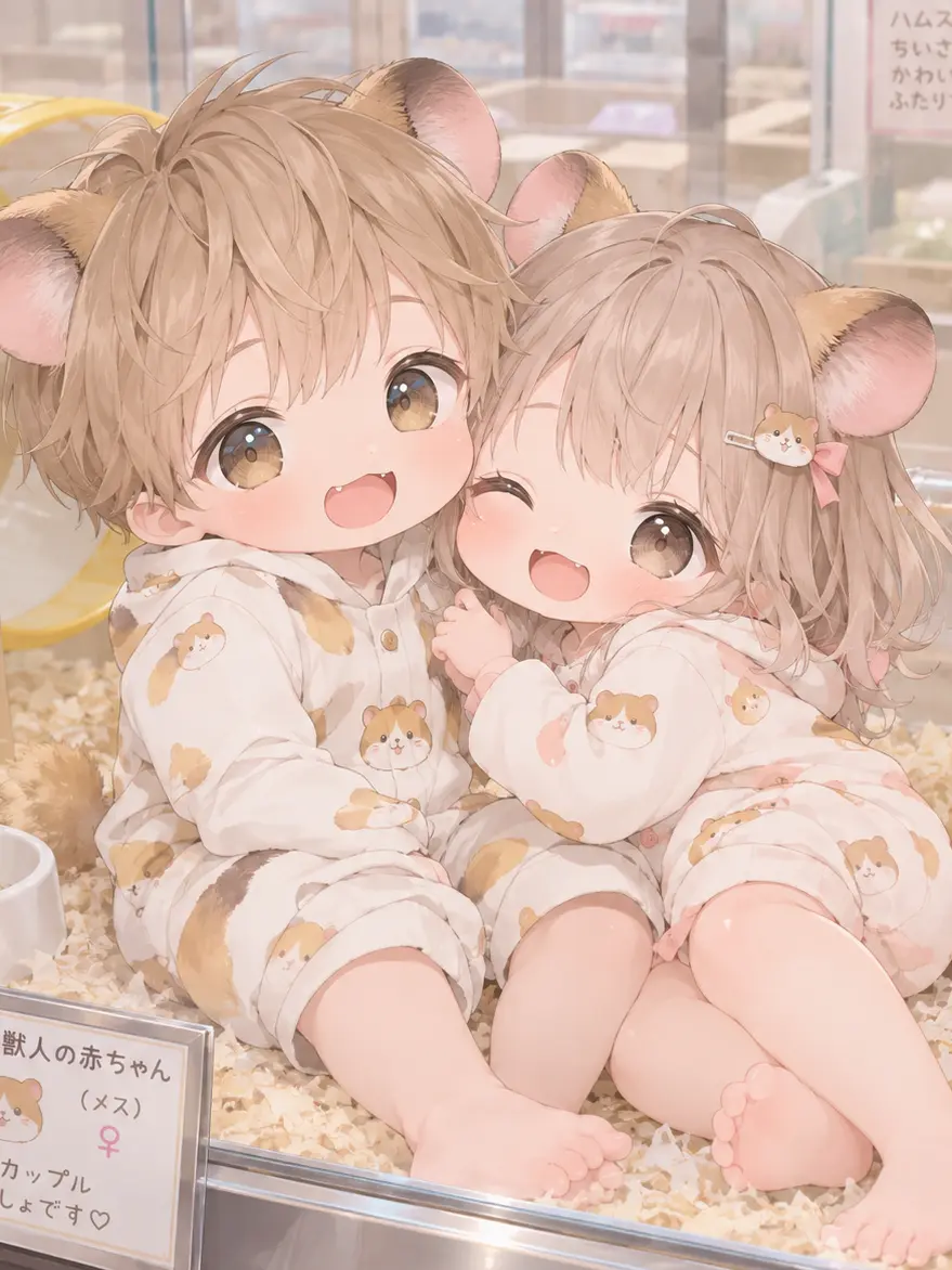 JoyfulStep5798의 ハムスターのカップル赤ちゃん
