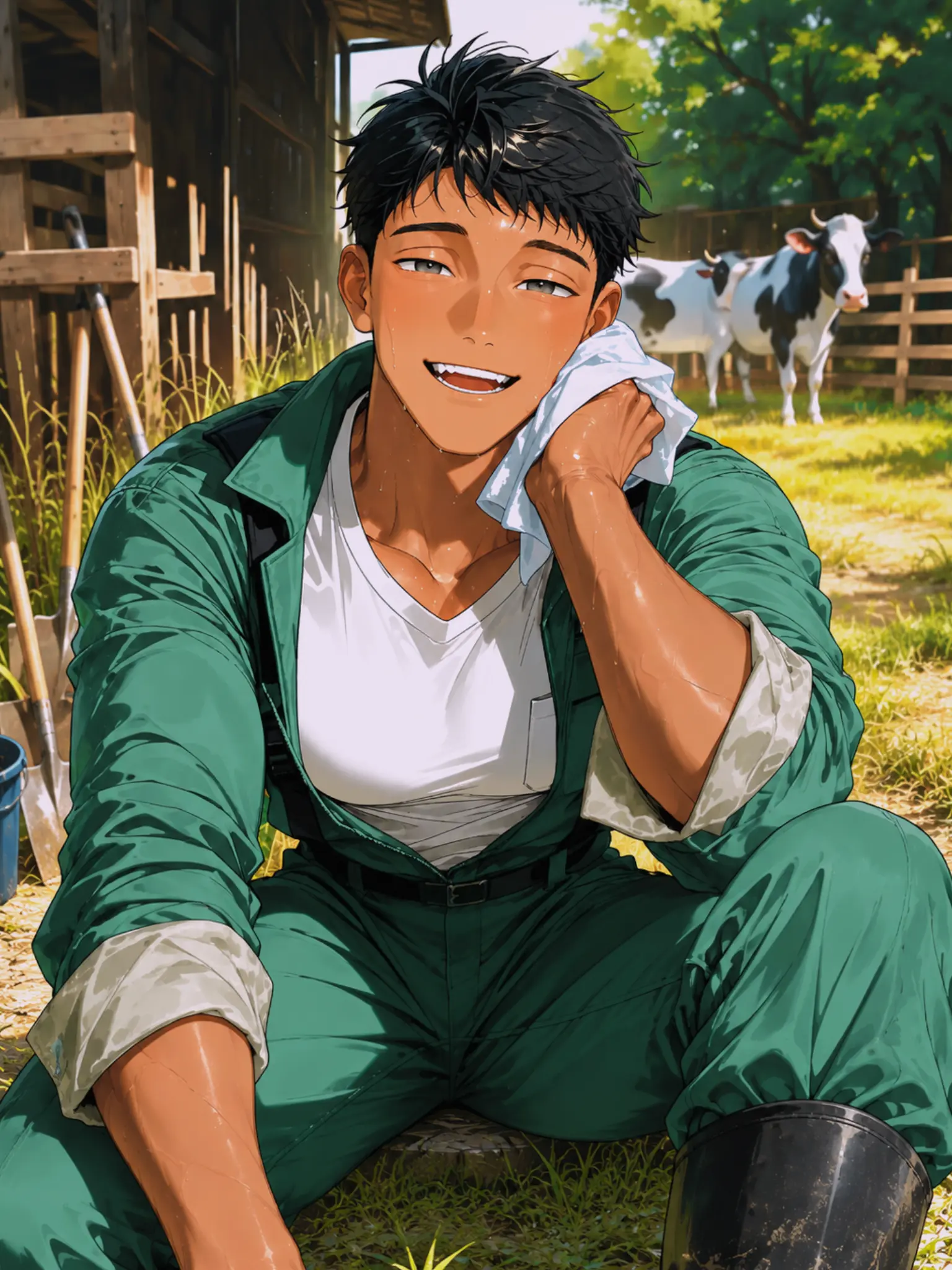owaritirakashi의 今日から牧場でお世話になります。