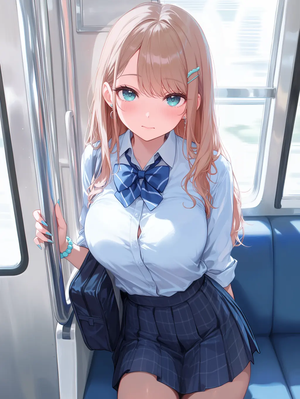 TaquSynthV의 Swaying Commuter Train, Gyaru JK Next to Me