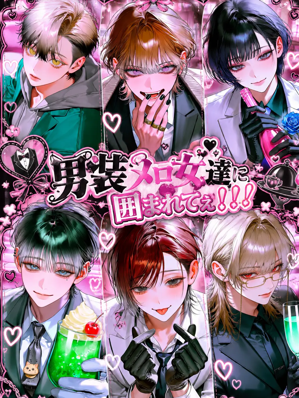 31cooooon의 男装メロ女達に囲まれてぇ！！！