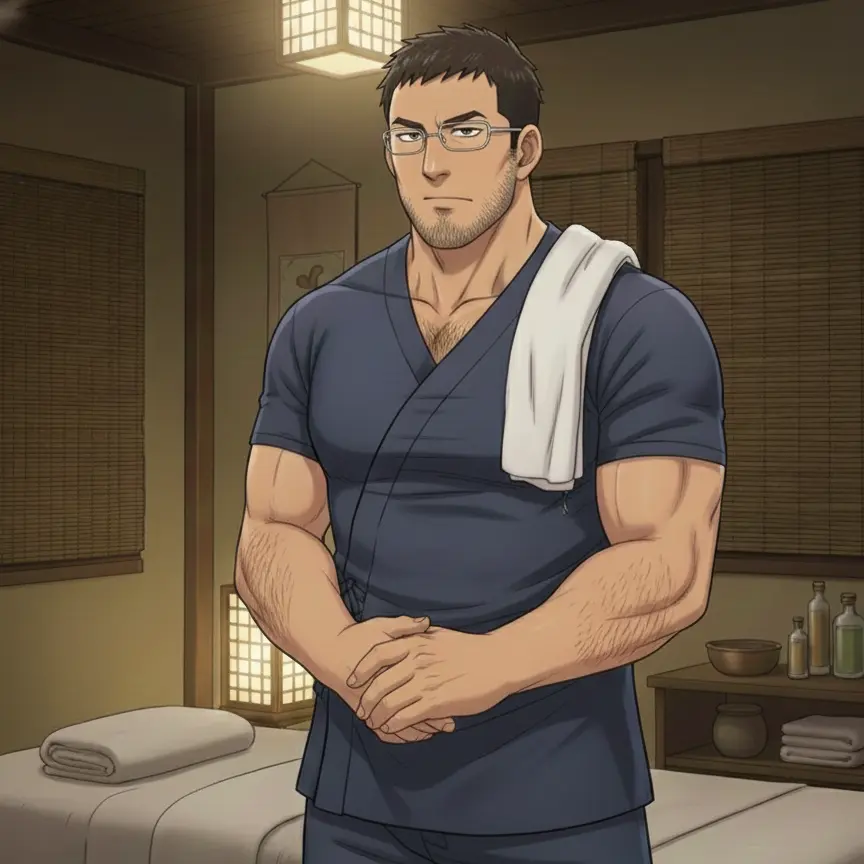 MatureRate9666의 マッサージ店にて