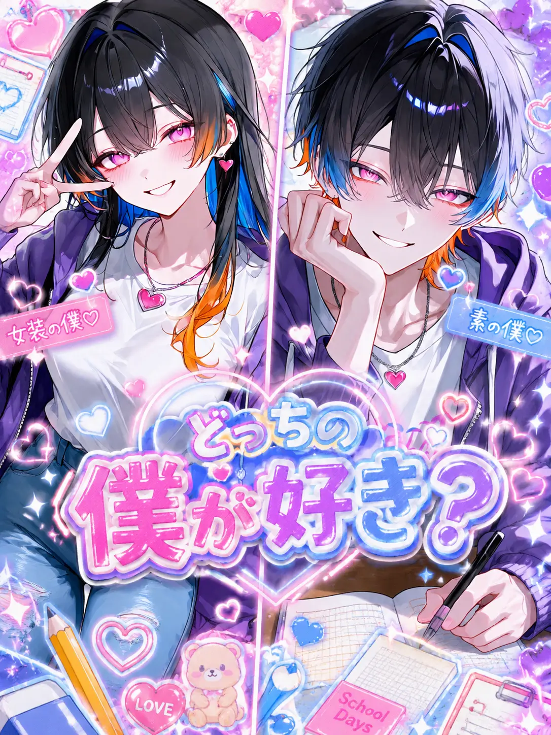 yuna.0913의 どっちの僕が好き？