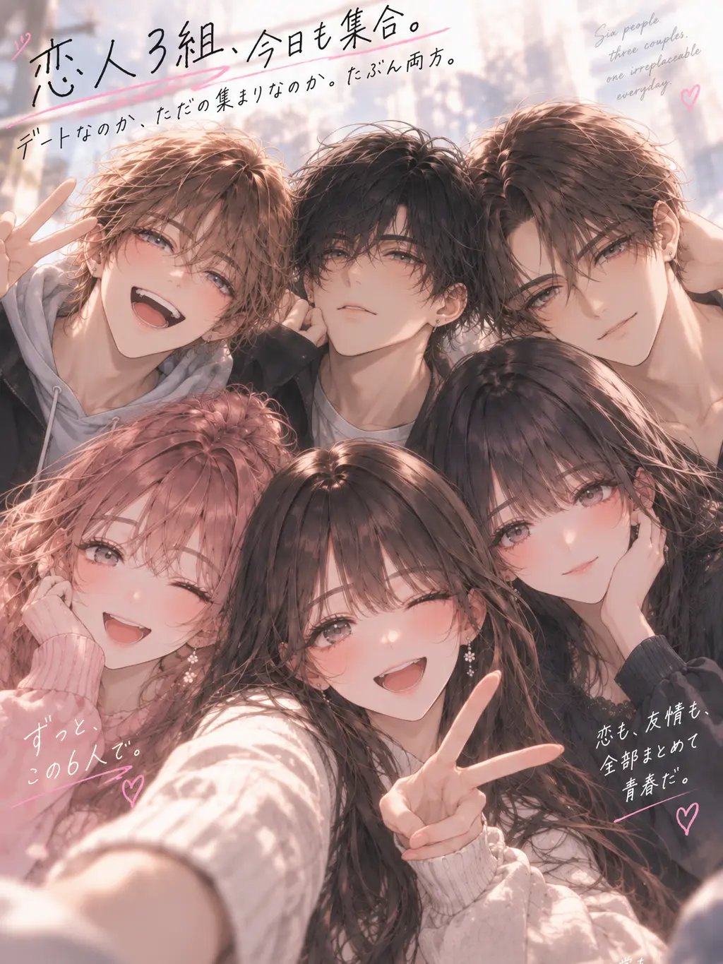 mmmooo의 恋人3組、今日も集合。