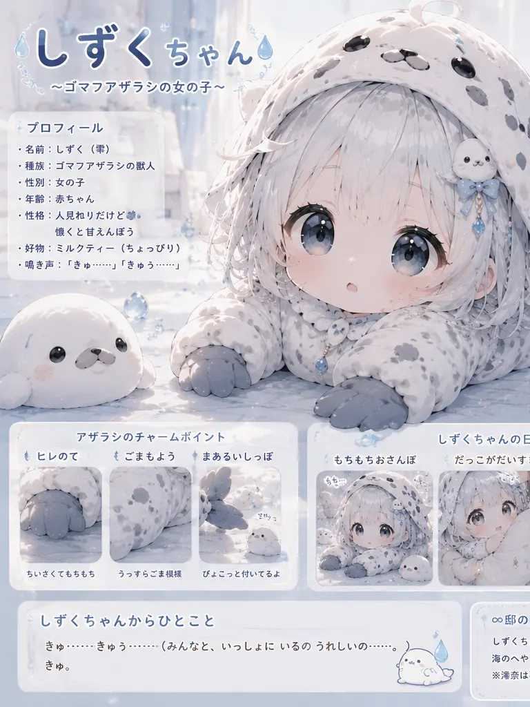 Mm.taka_의 「ころころ、ついてきます。🦭」