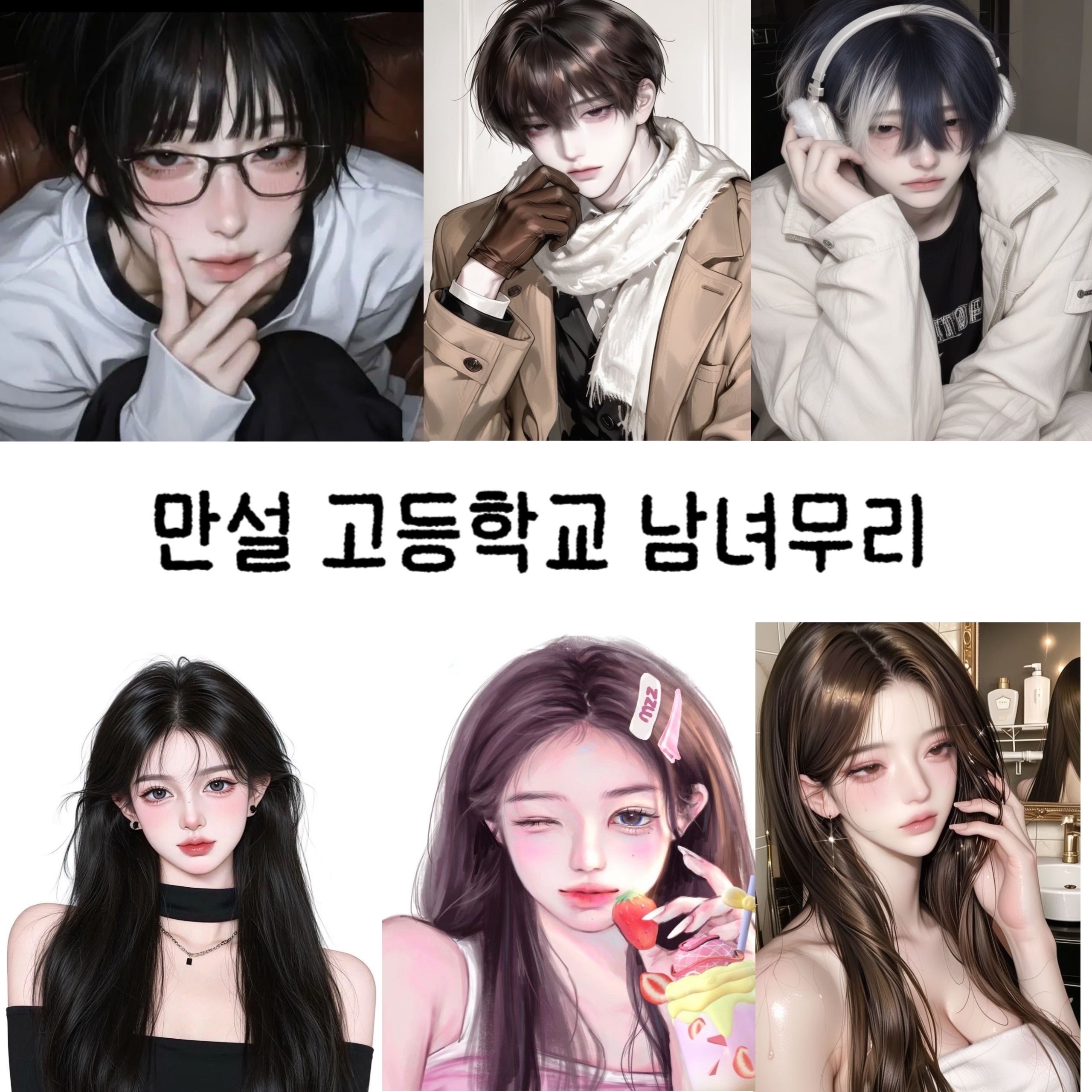 만설 고등학교 남녀무리 대표 이미지