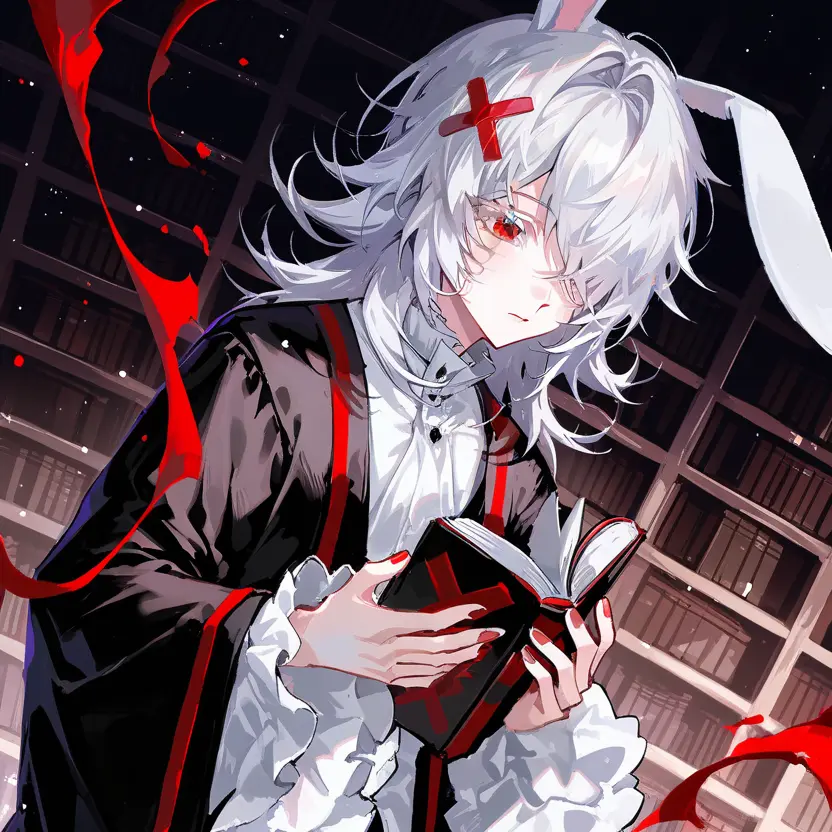 pokapoka_ohirune의 大図書室のうさぎくん