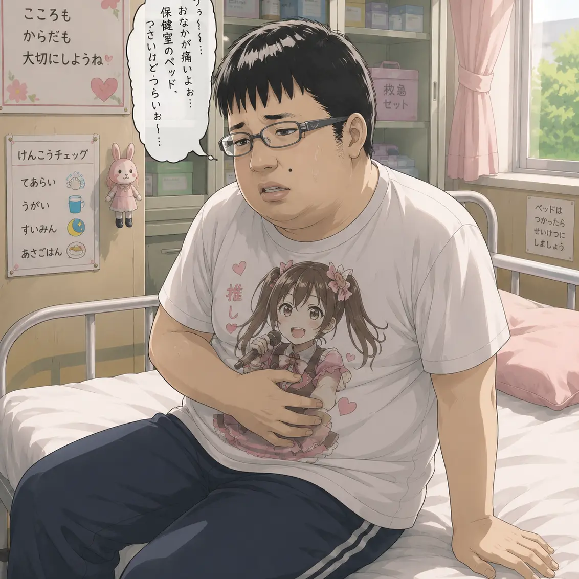 810senpai114514의 保健室に不登校チー牛がサボっていた