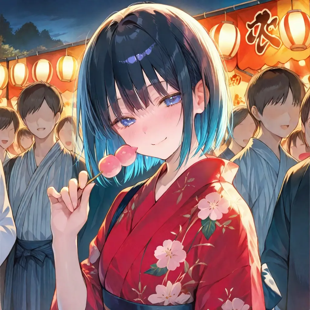 K_S3_Azuki0321의 美しい花は、夏の夜に咲き誇る