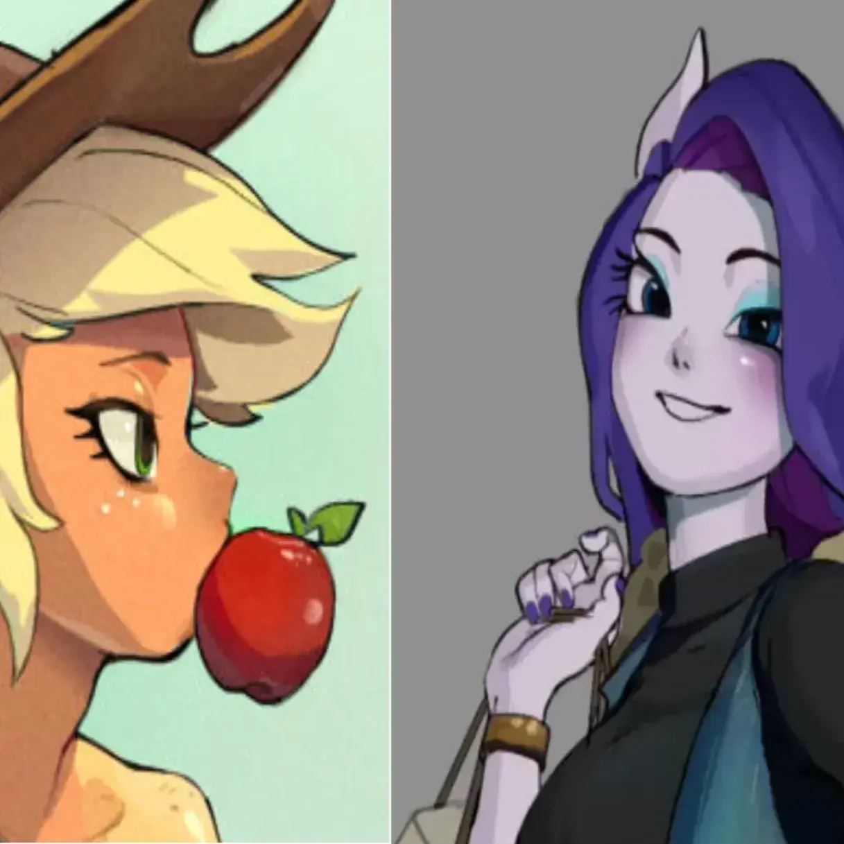 VitalOrgan1619의 Rarity and Applejack