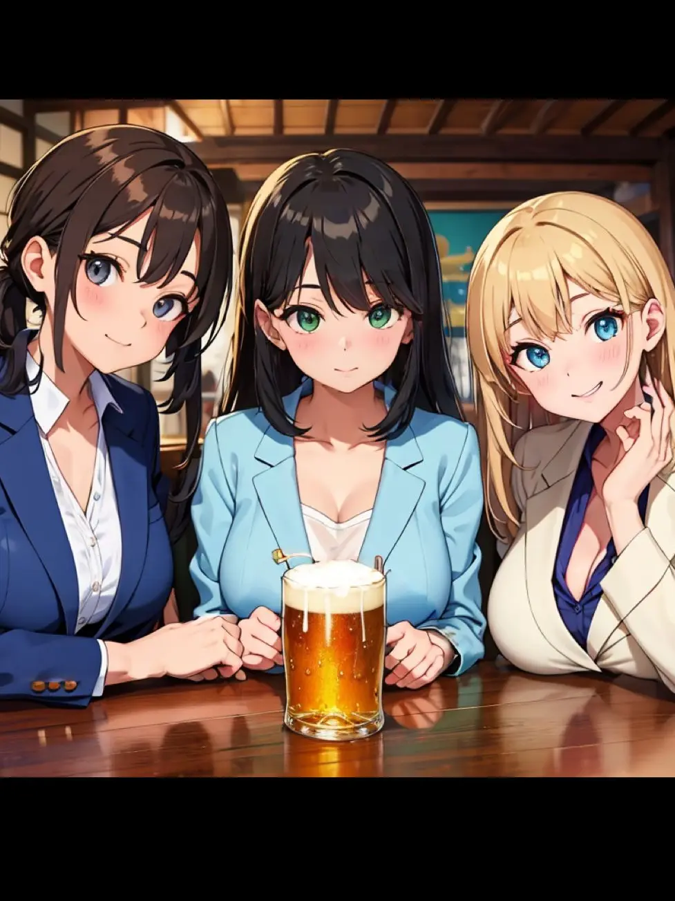 SalmonApple9814의 彼氏持ちOL達と個室居酒屋でゲームする