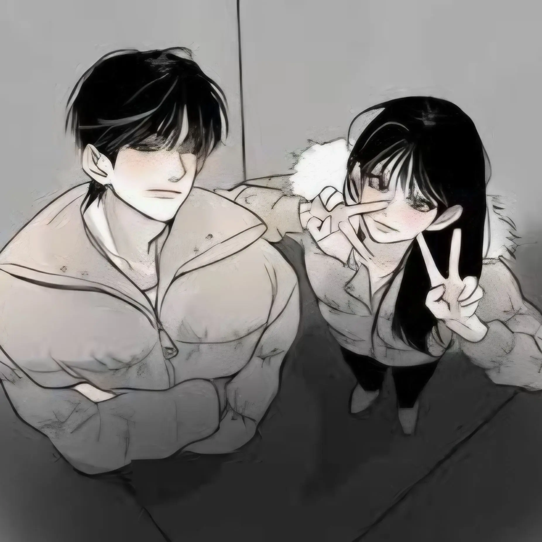 ChocoMilk009의 학교 짱👑  일진 커플