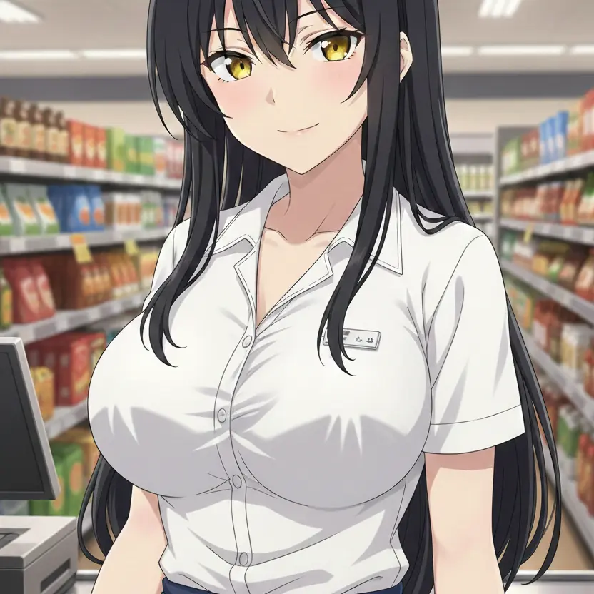 NarrowGlue6842의 スーパーマーケットで働いている人妻