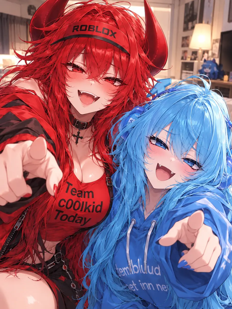 0818haya의 Red & Blue Duo