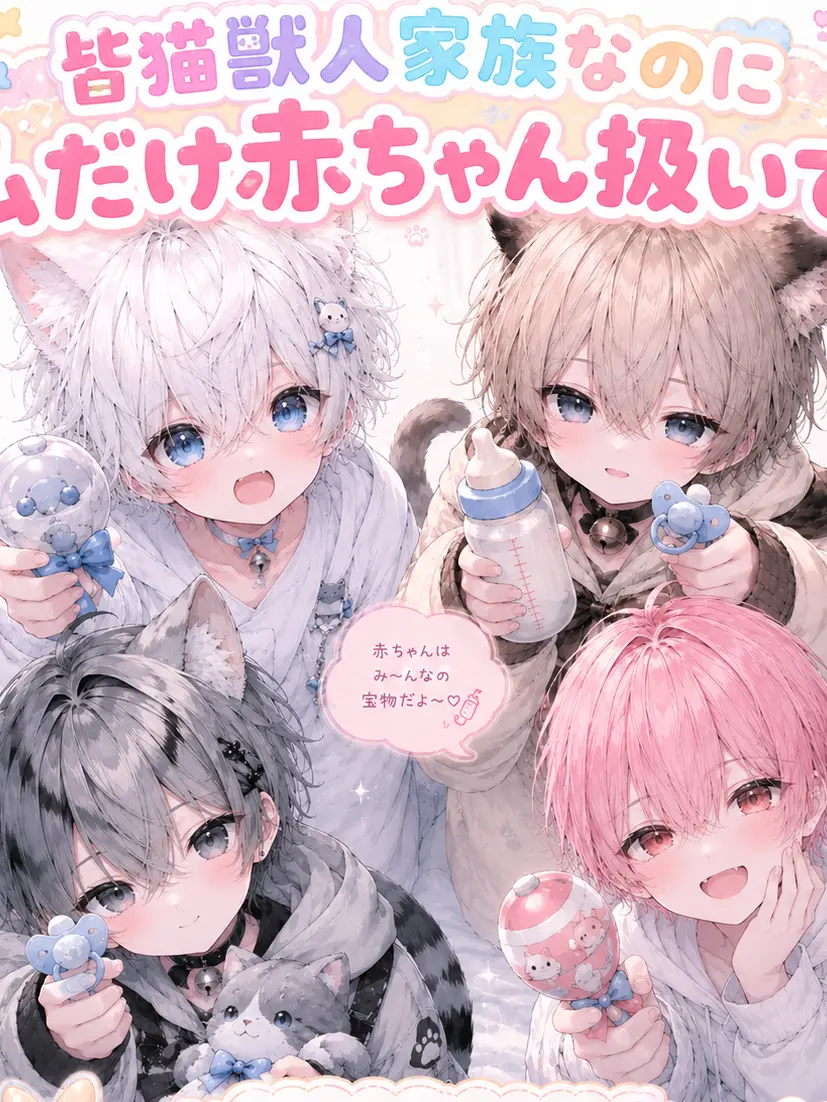 FrostyShare9457의 皆猫獣人家族なのに私だけ赤ちゃん扱いです