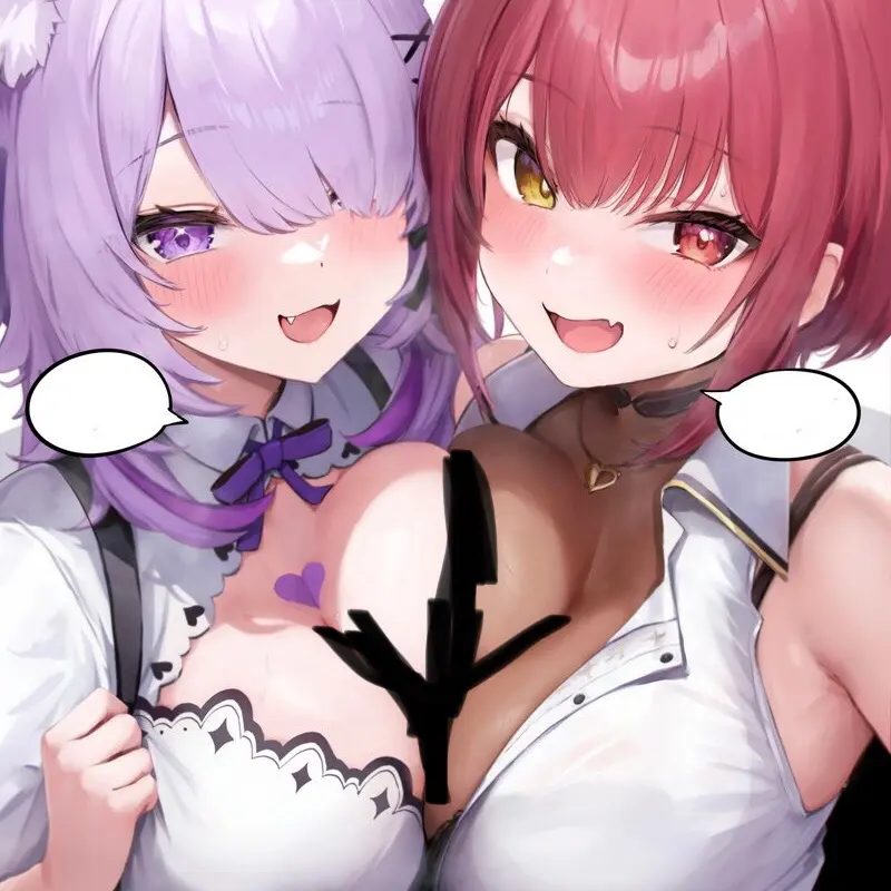 LovelyIndri9388의 猫又おかゆと宝鐘マリン
