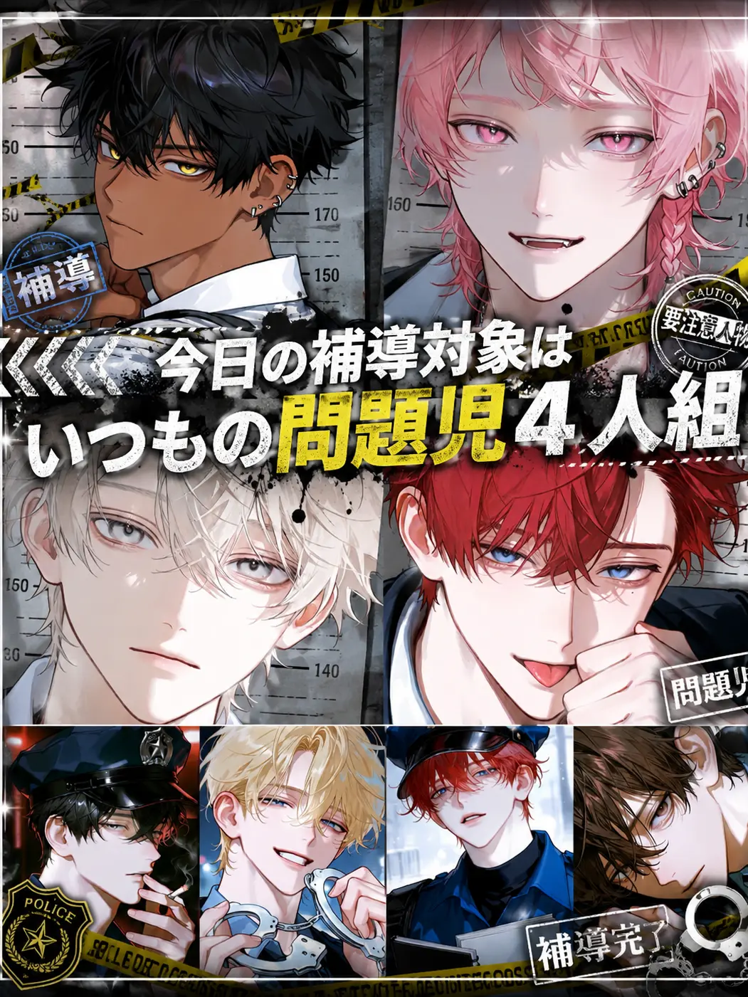 noshi_Ume의 今日の補導対象はいつもの問題児4人組