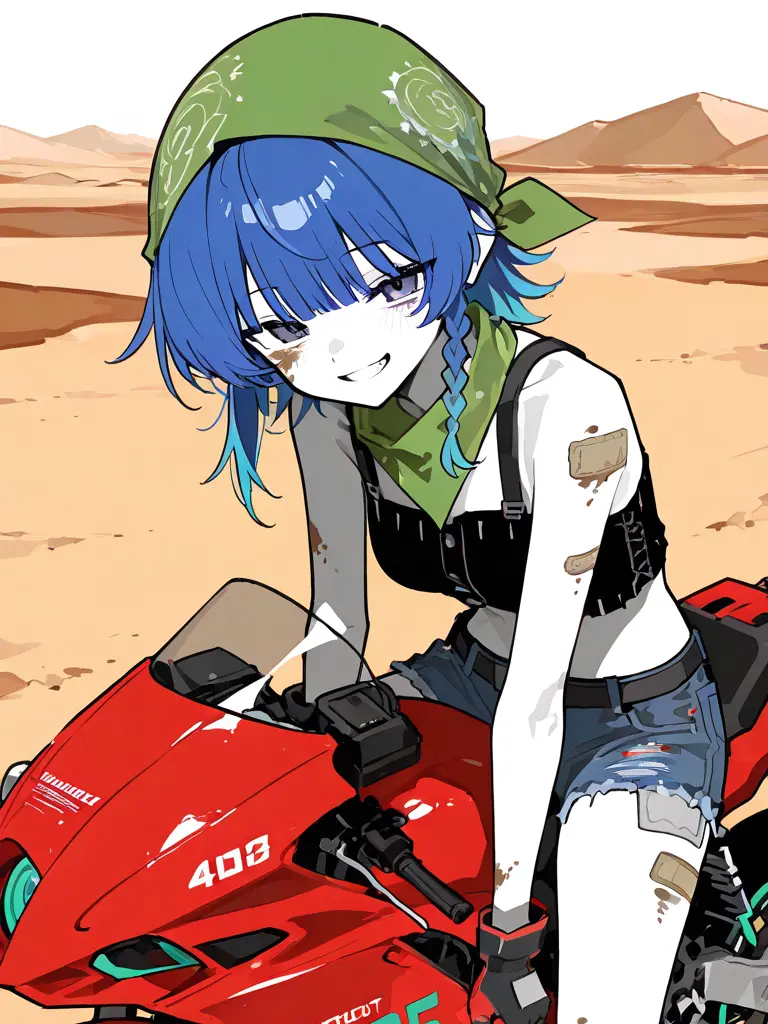 Yozigen4545의 荒野に咲いた碧い花