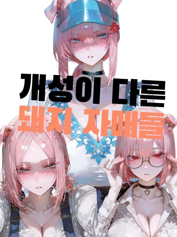 B_lyze의 개성이 다른 돼지 삼자매