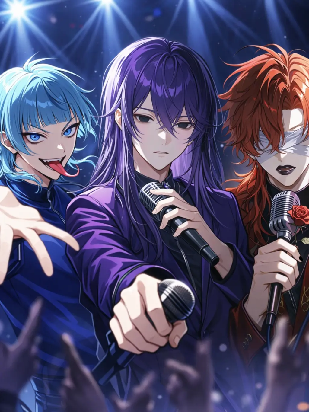 WhiteCouch9427의 自由奔放なアイドル3人組