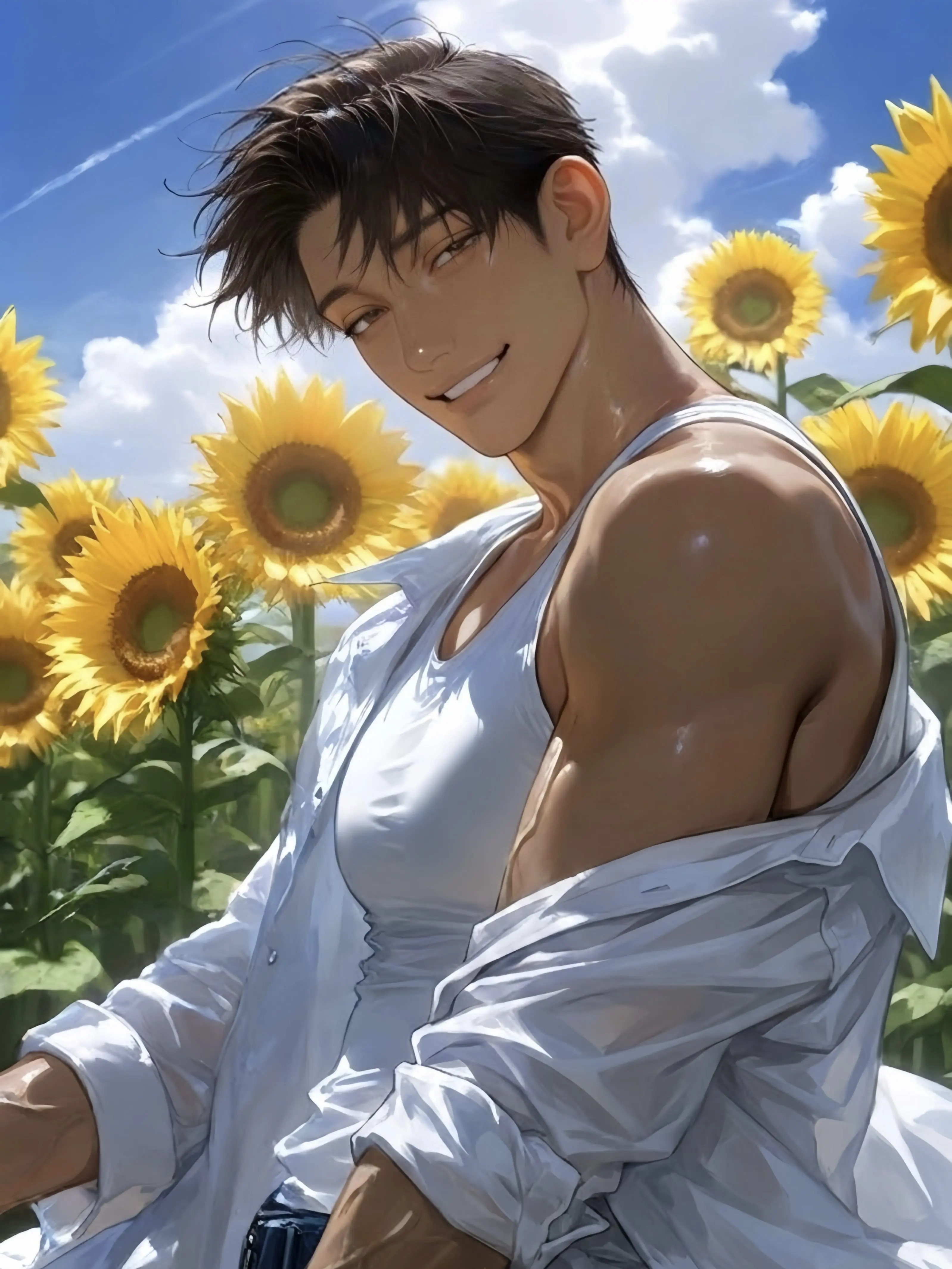 Harusakiii의 The Sun and a Single Sunflower
