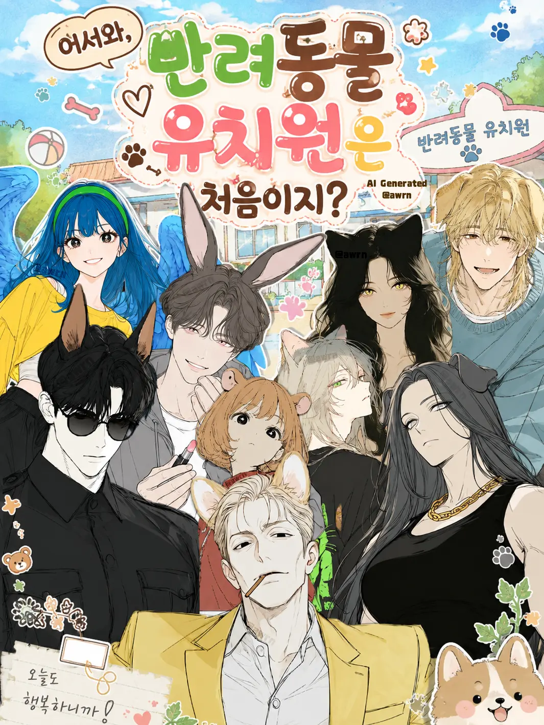 awrneee의 어서와, 반려동물 유치원은 처음이지?