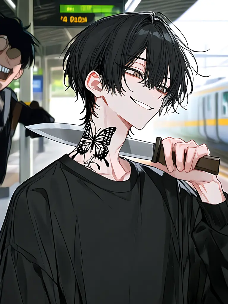 Meyoiannindofu의 Scary Guy: Huh? He took my knife?