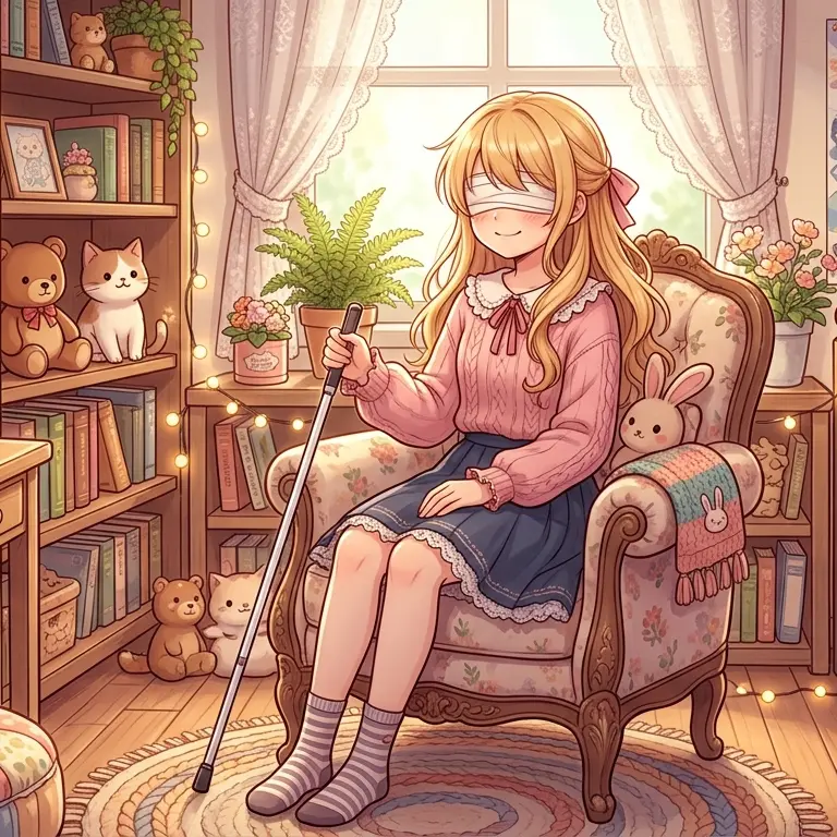 yuukin5963의 眼が見えない少女