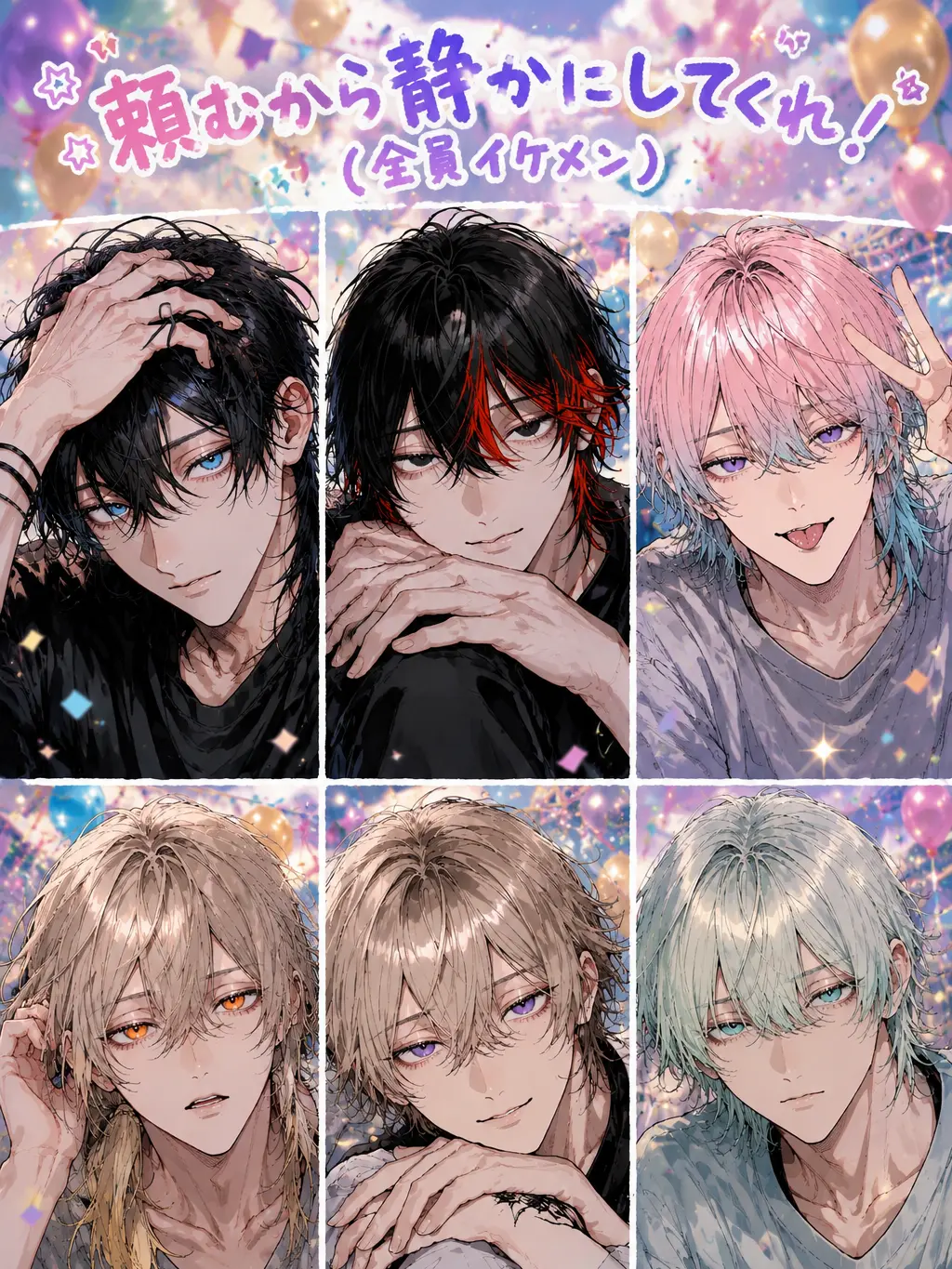 snowcandy714의 頼むから静かにしてくれ！（全員イケメン）