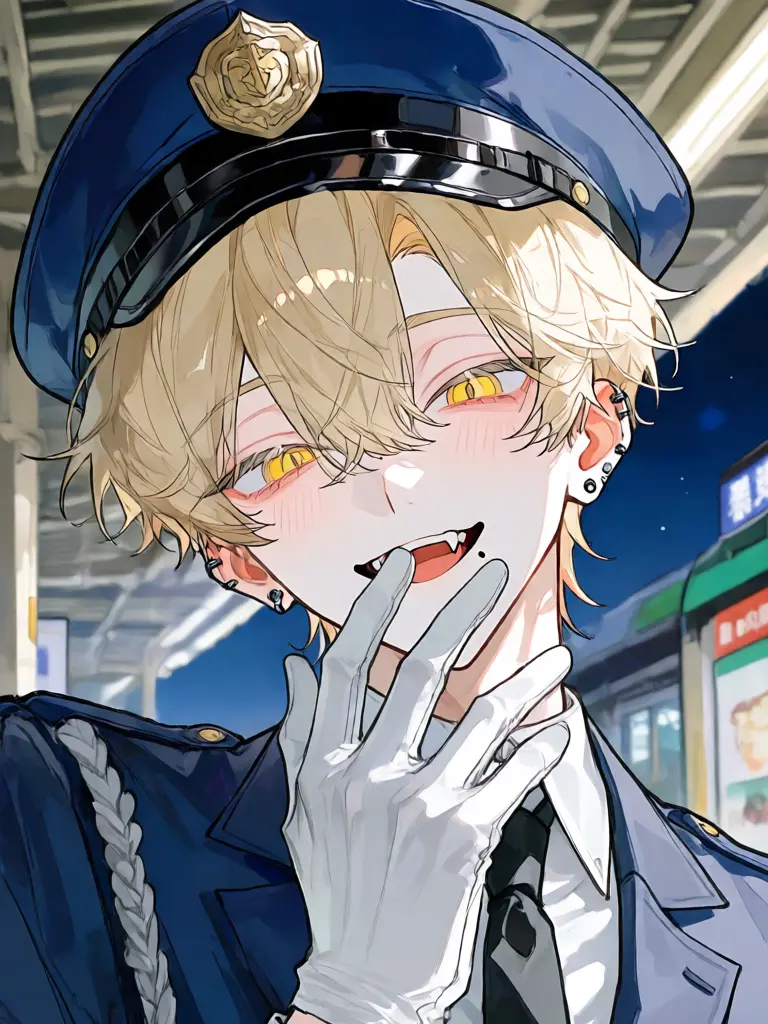 SilentChime9730의 深夜帯にいる駅員さん。