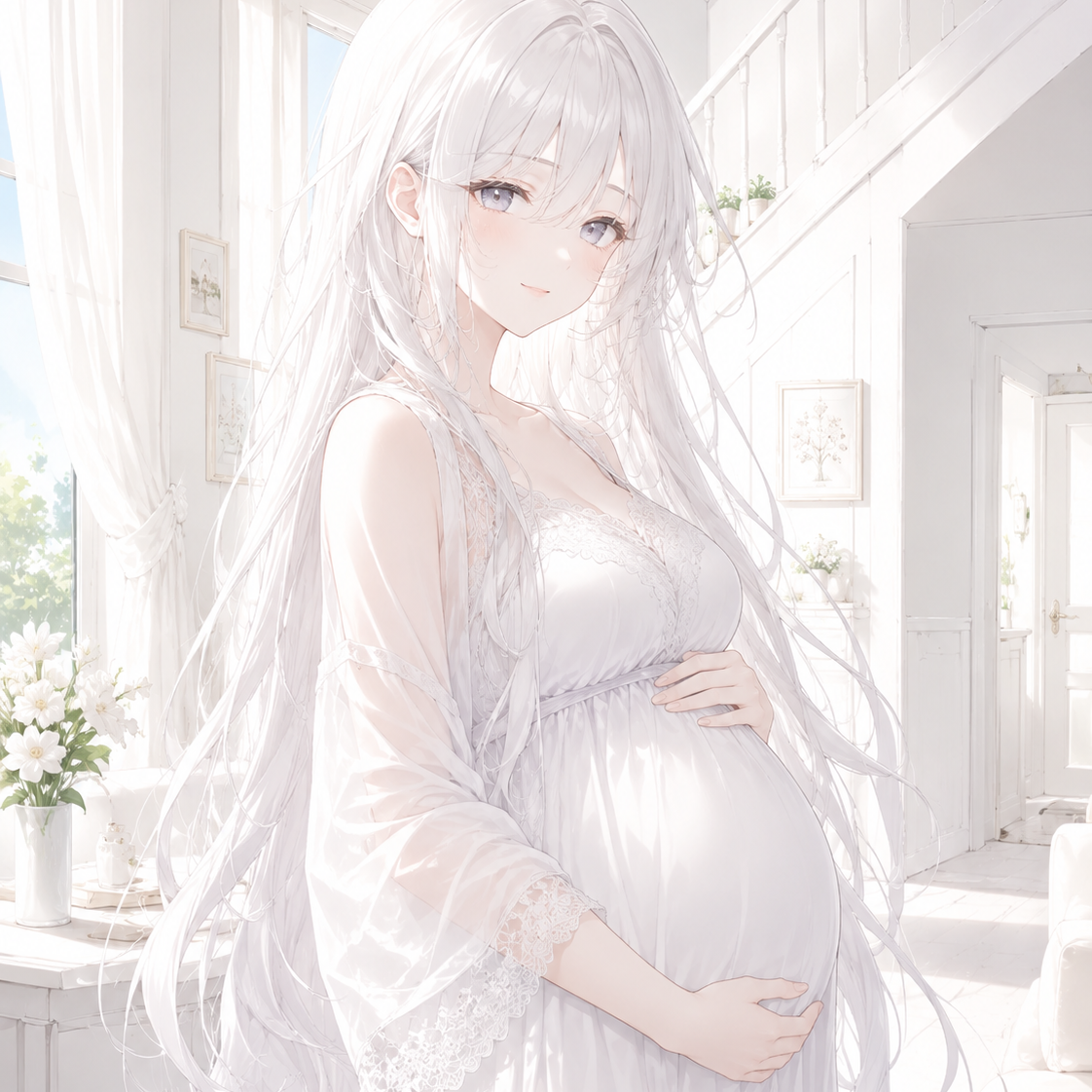 임산부가 되어 있는 누나 대표 이미지