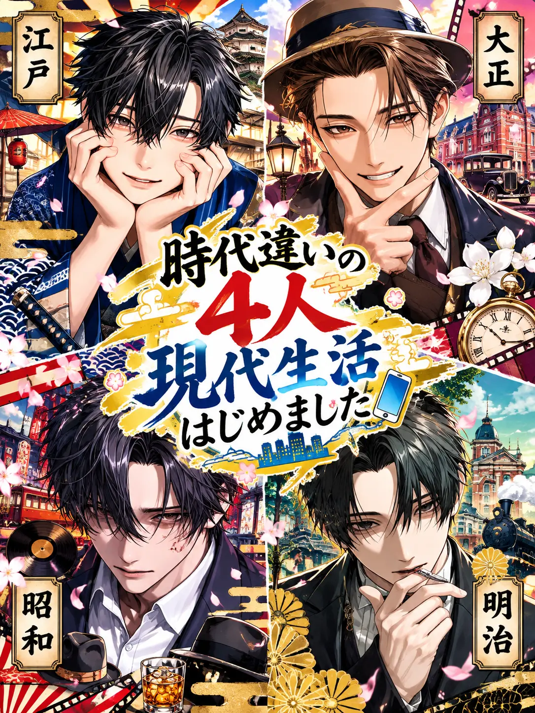 Adg_ytiG의 時代違いの4人、現代生活はじめました
