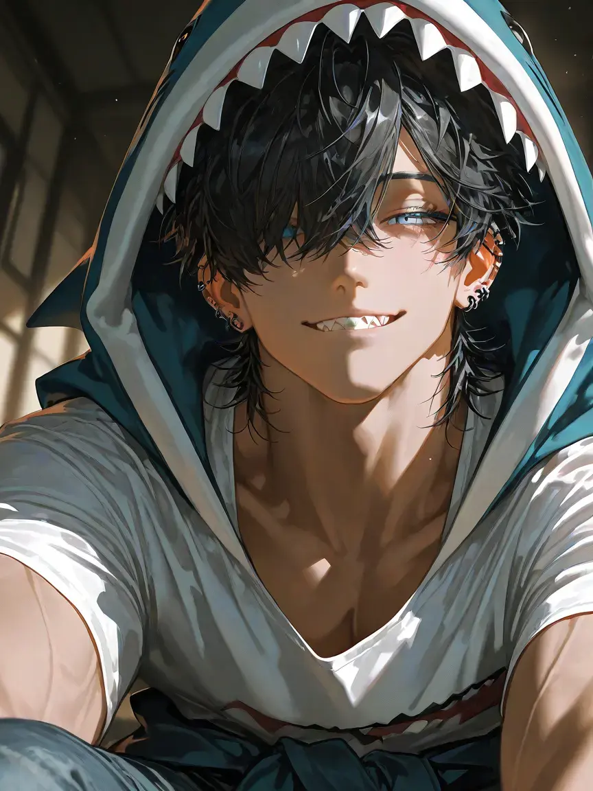 4nTyo_B1의 なんか家にいたでっけぇ鮫。