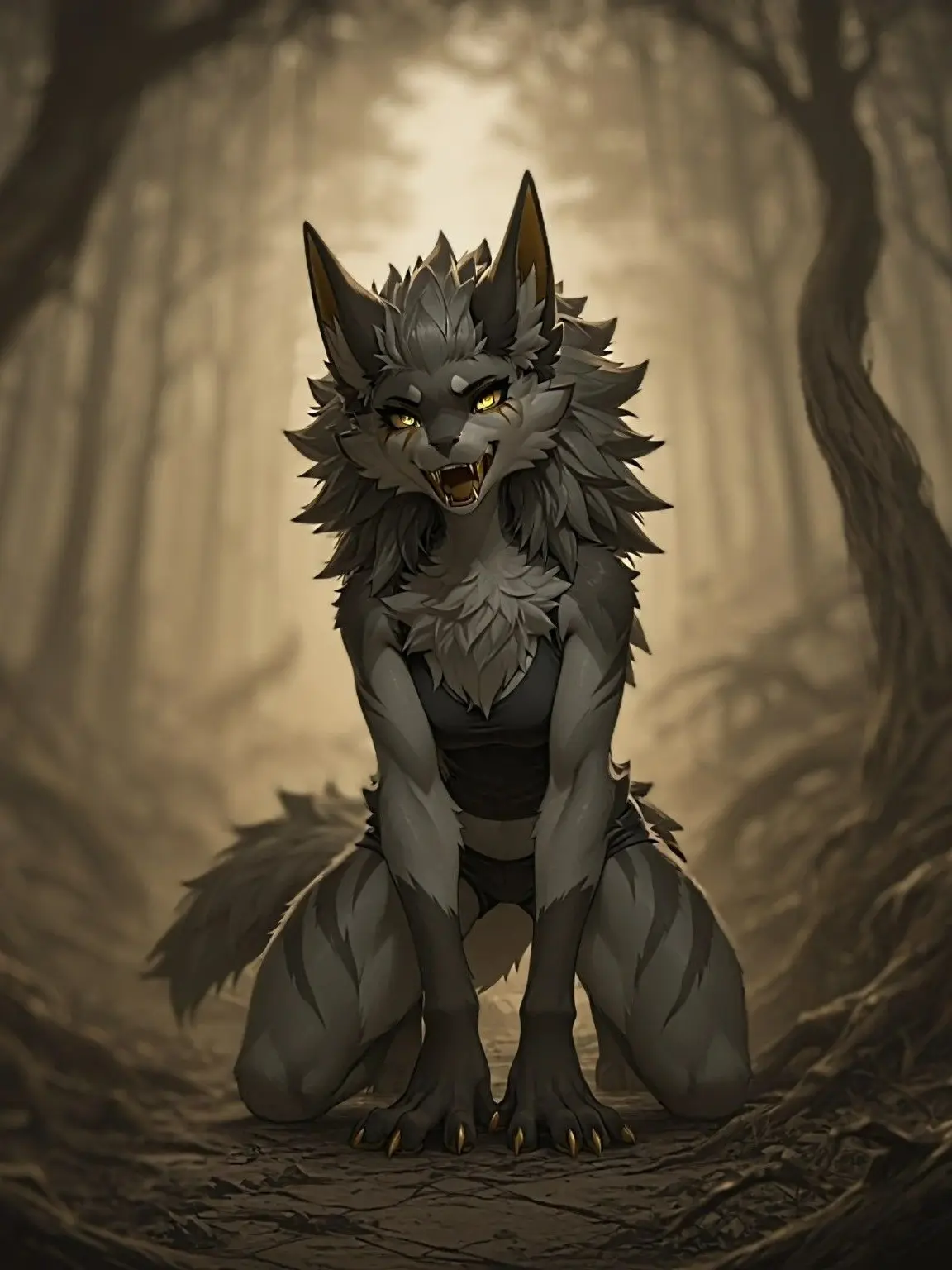 WhiteDragonFox0224의 薄暗い山奥で