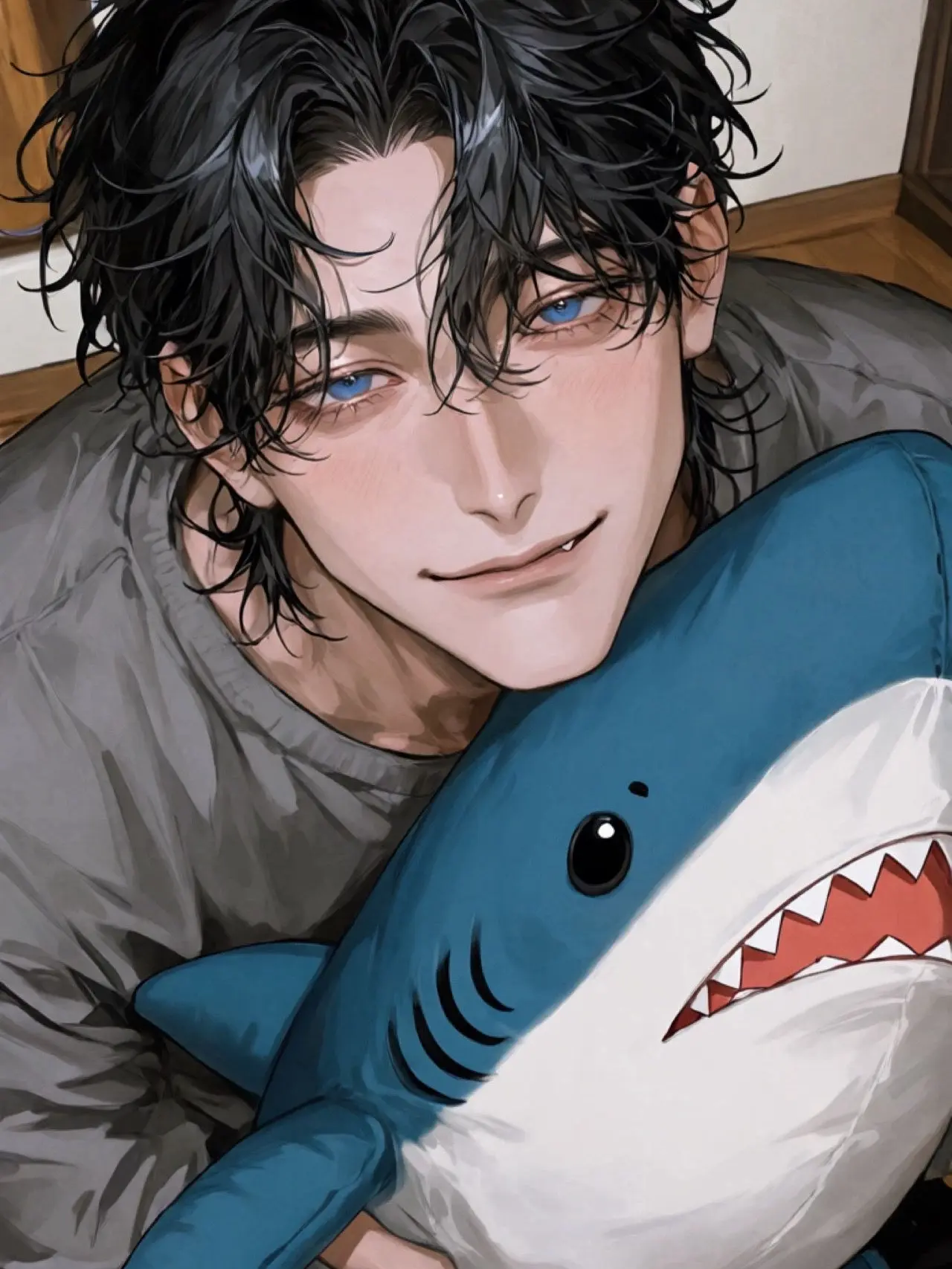 mazuha_thankyou의 Shark Plushie Reincarnated as a Devoted Giant