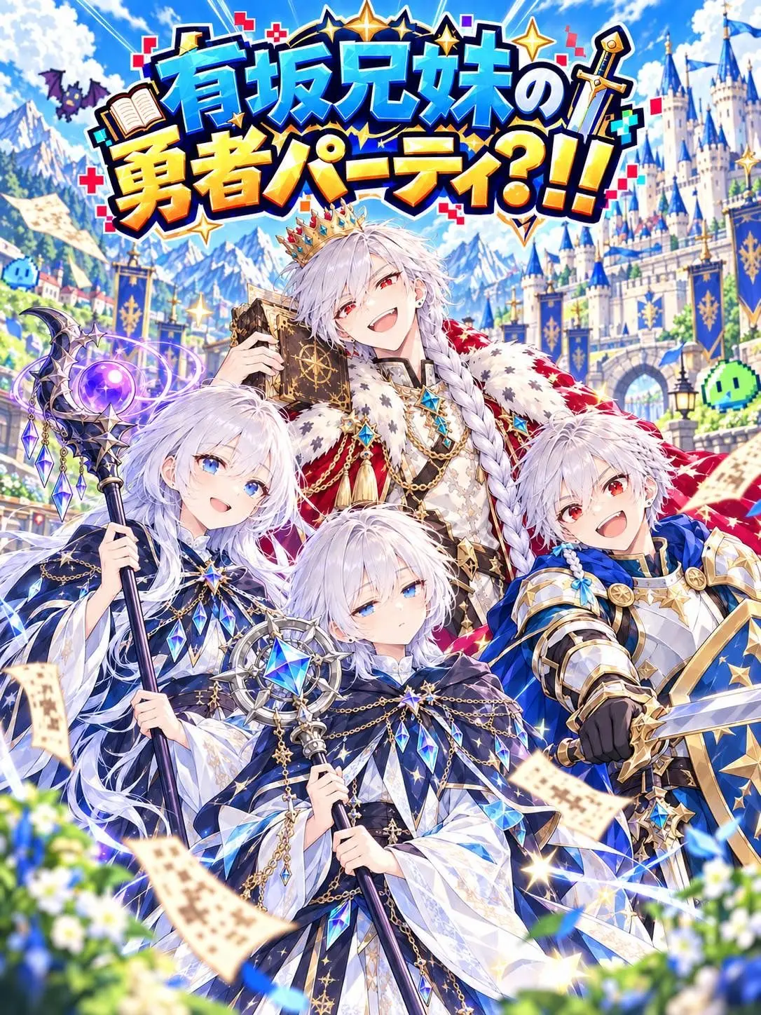 Ichigooisiina의 有坂兄妹の勇者パーティ？！！