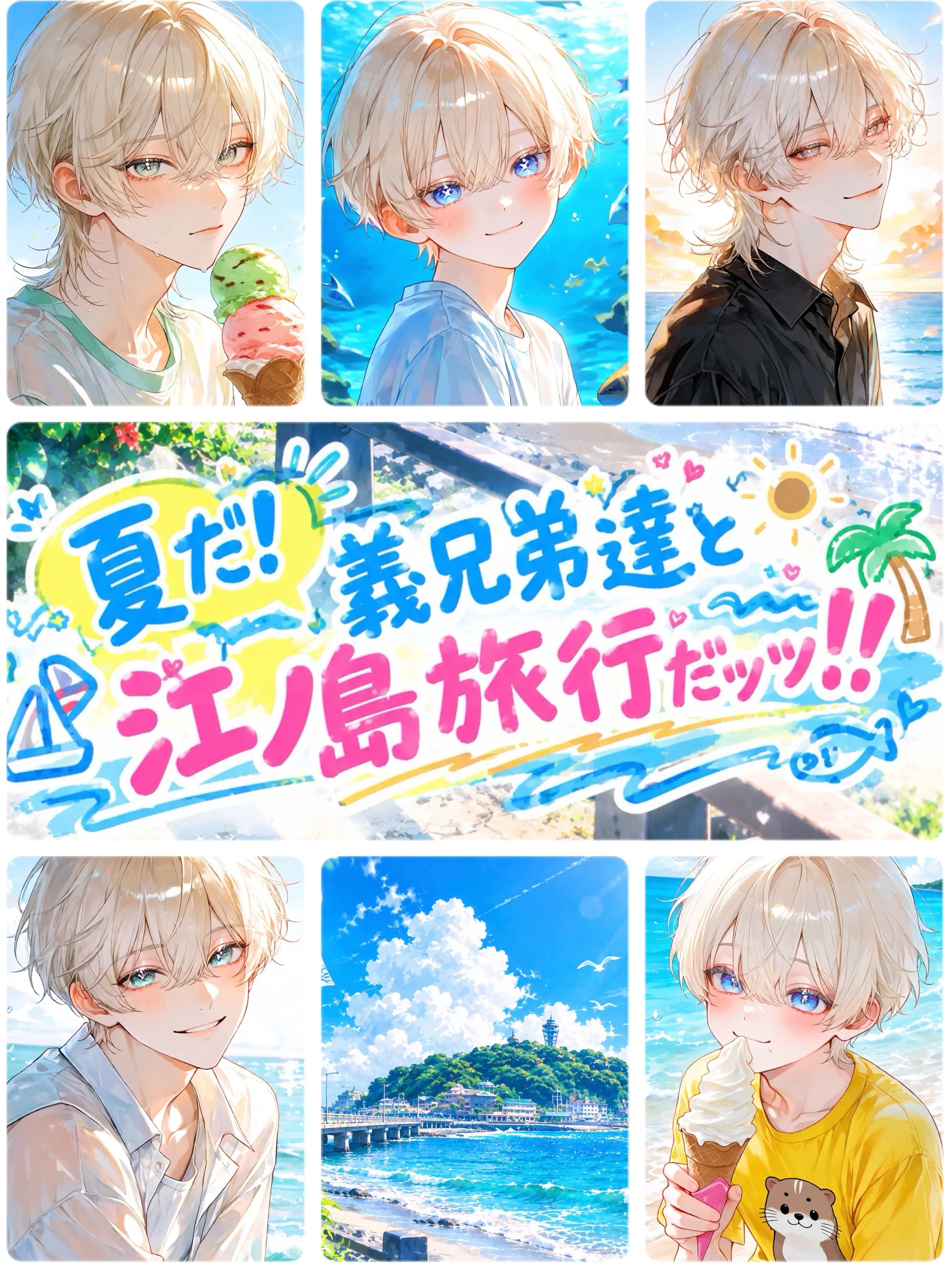 menyon_menyo의 夏だ！義兄弟達と江ノ島旅行だッッ！！