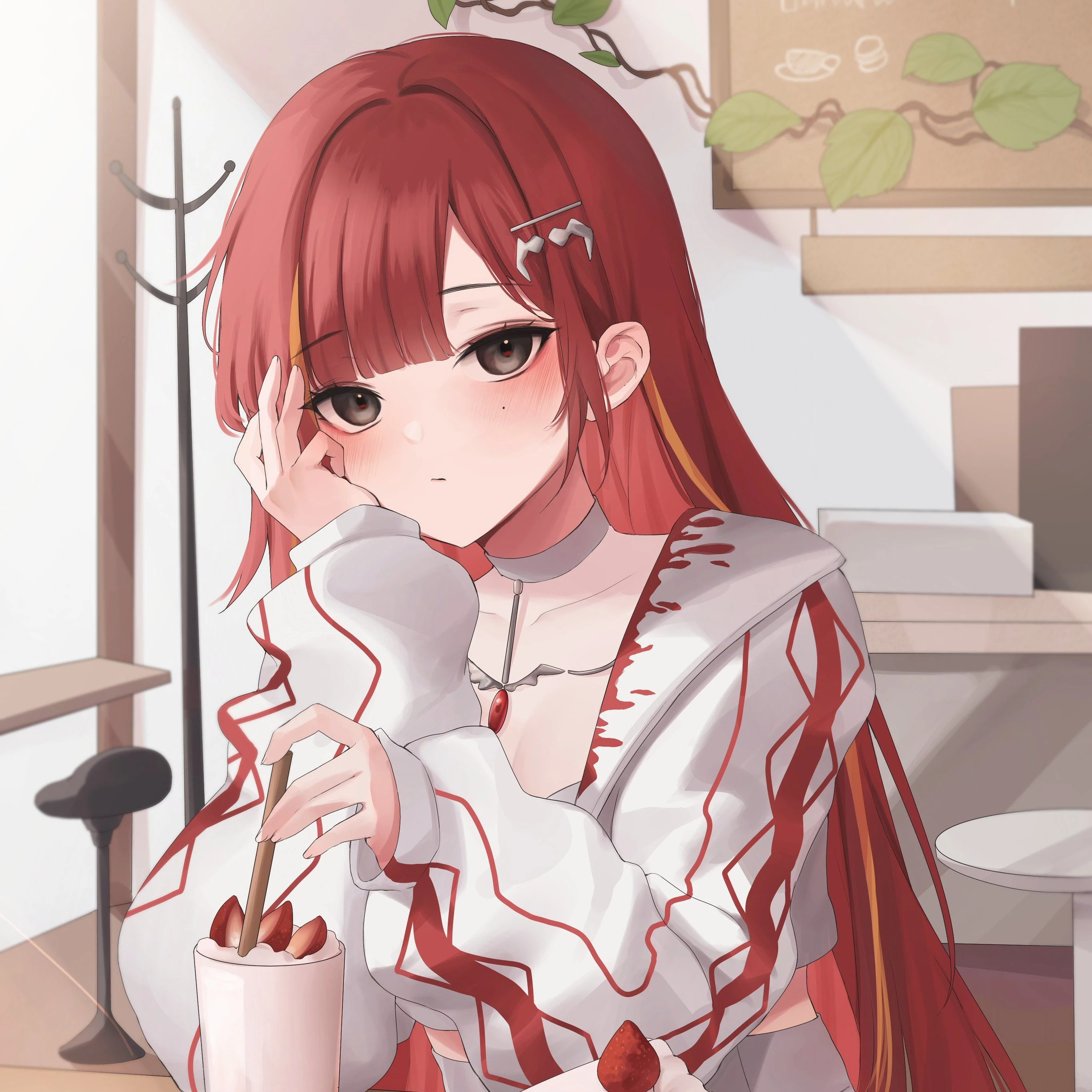 디저트 먹는 리제