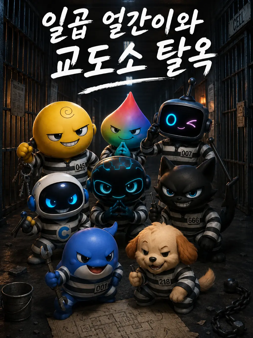 Badlucky의 일곱 얼간이와 교도소 탈옥하기