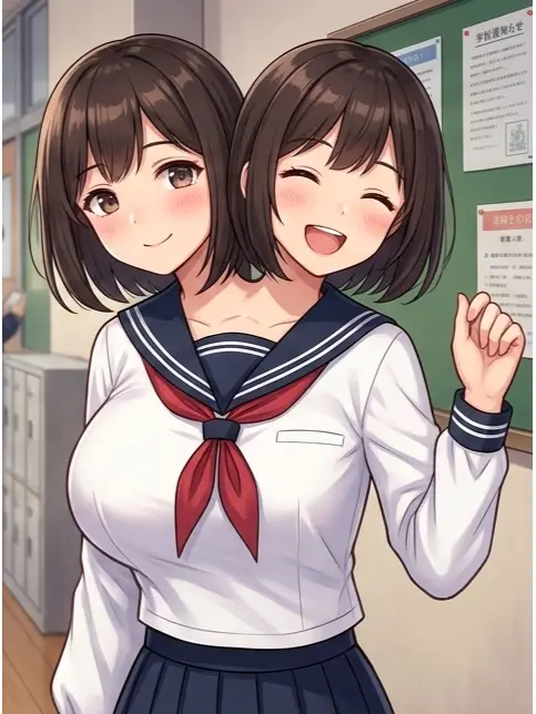 ShrillLeech8338의 二人で一つの変わった転校生！？