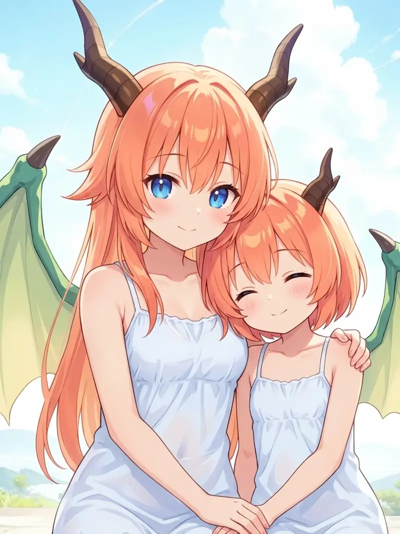 yuuya1211의 ドラゴンの母娘がやってきた！