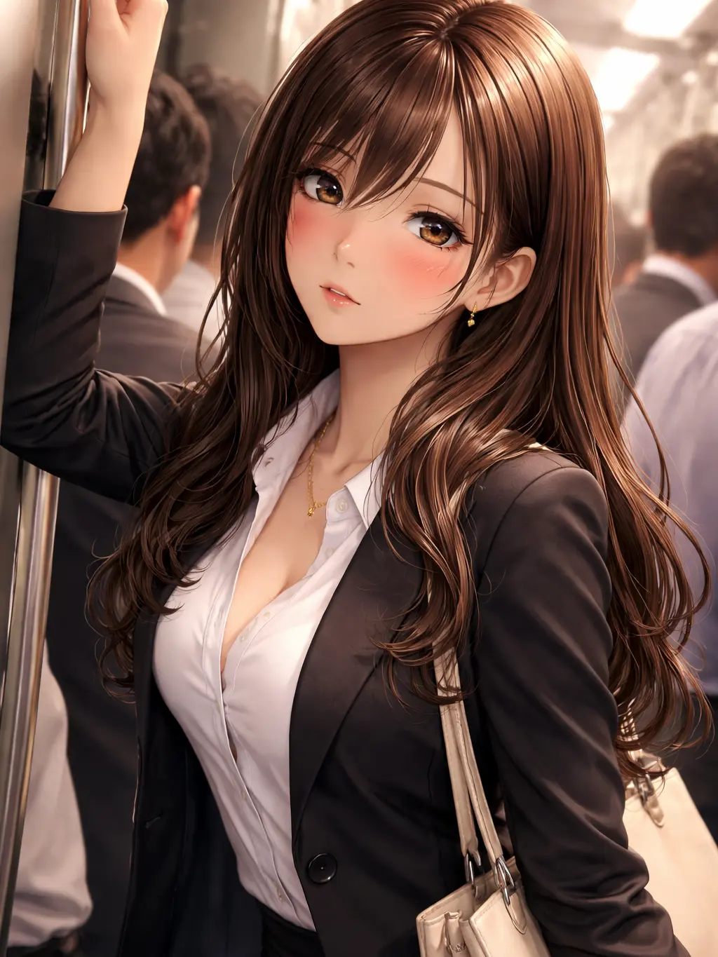 Cowper의 帰りの満員電車の中で…♡