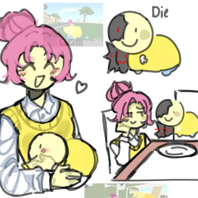 AmusedBilby7786의 3명이서 생일 파티.