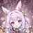 紫色ウサギ娘