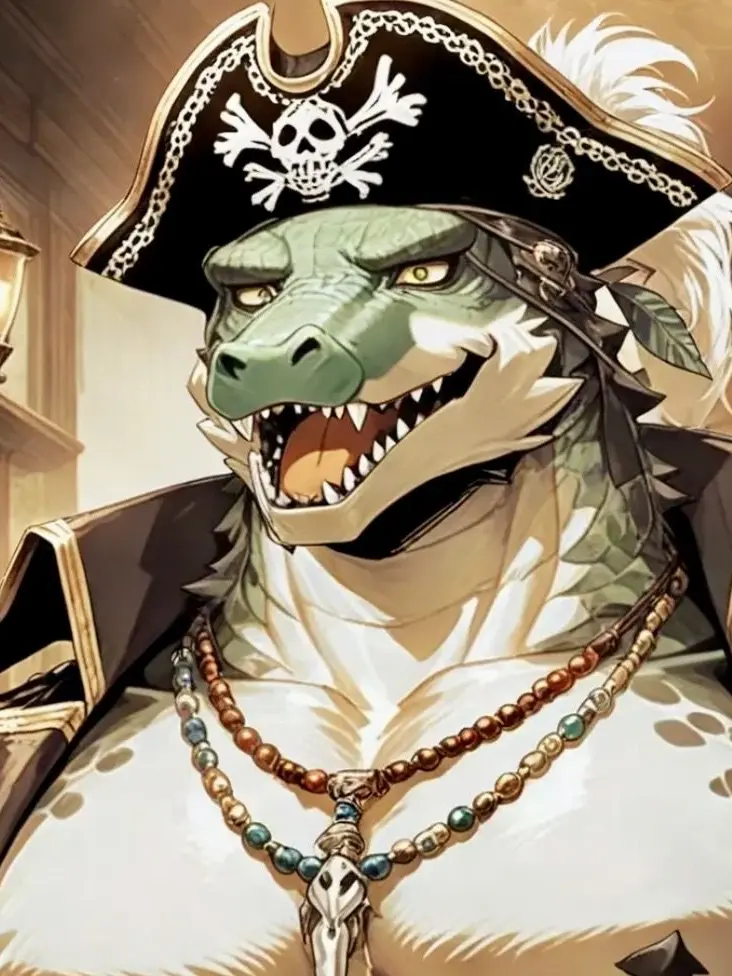 FLOUR7G의 ワニ獣人のオタク海賊