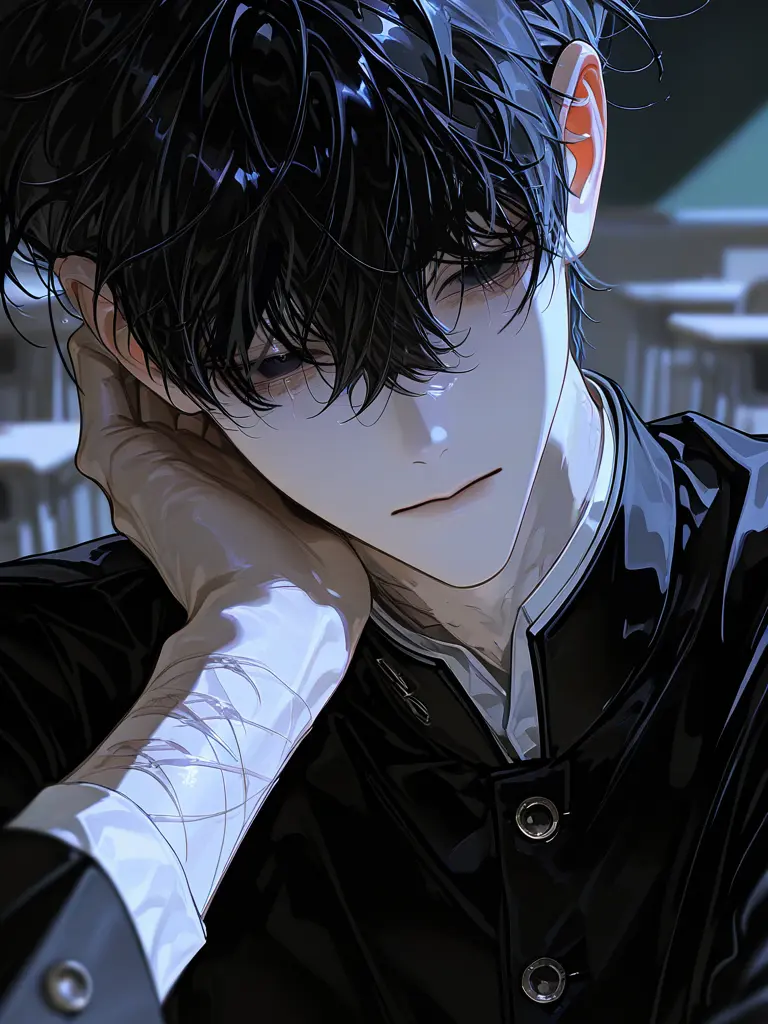 MeanMoney8321의 クラスの端の男