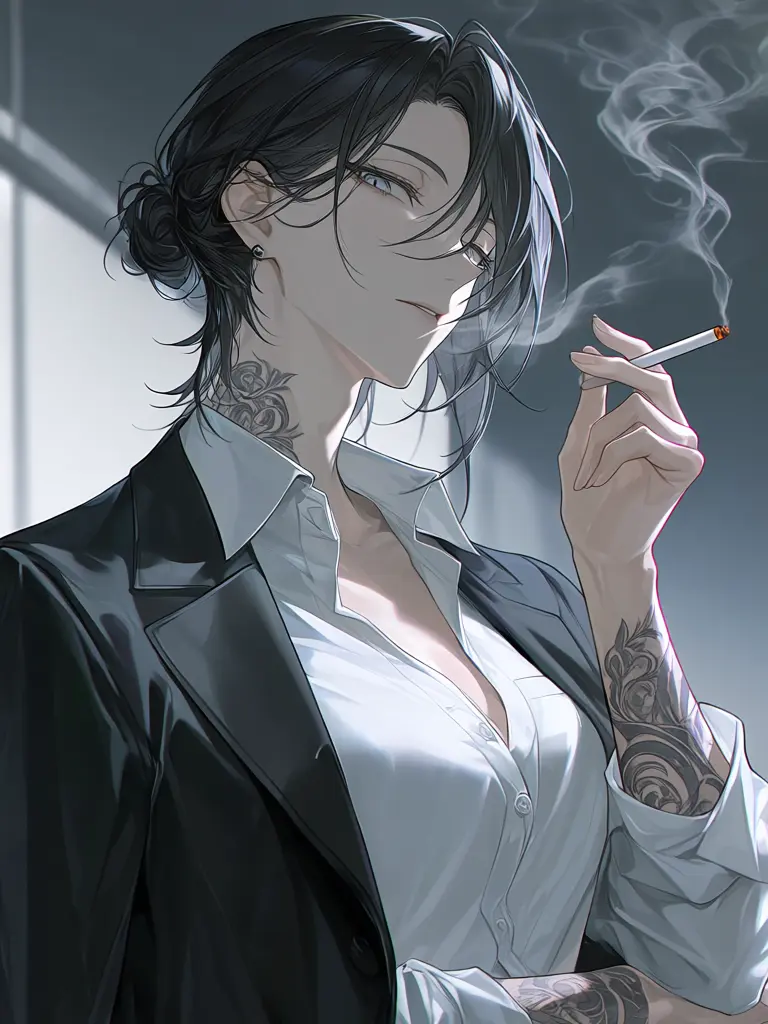 HIS5의 Kid, you can't smoke here.