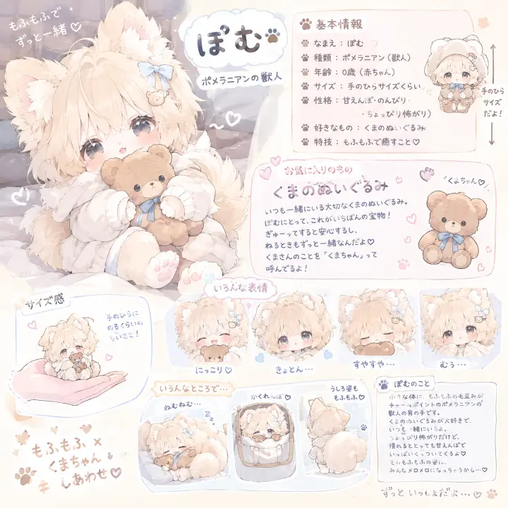 LuckyFork9754의 ポメラニアン獣人ぽむ