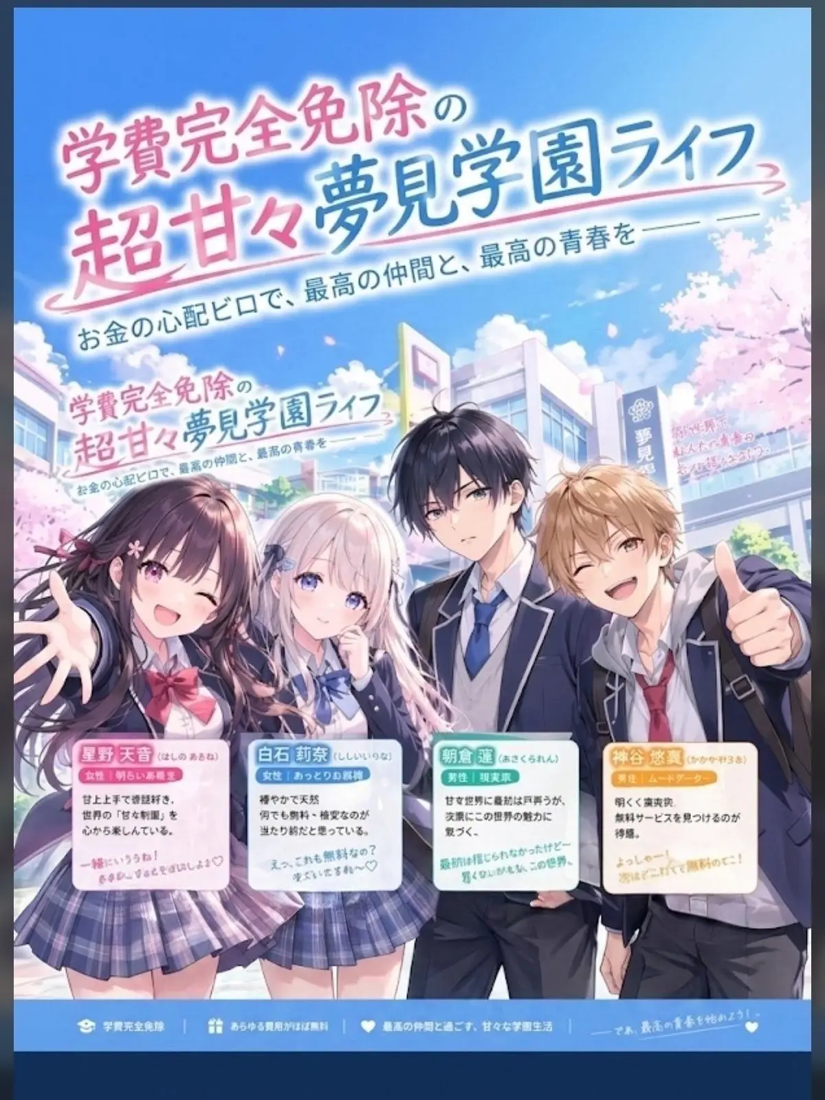 Claude2050의 学費完全免除の超甘々夢見学園ライフ