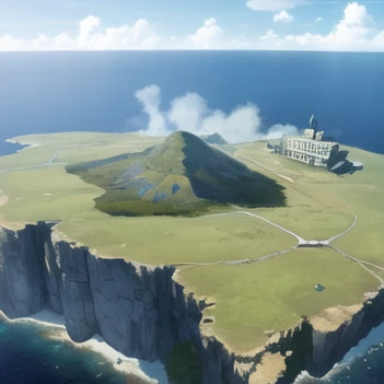 どこかの島